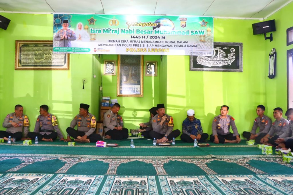 Polres Lebong Peringati Isra Mikraj dan Doa Bersama Dalam Rangka Pengamanan Pemilu