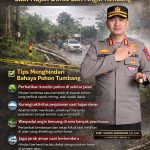 Kapolres Lebong Imbau Pengendara Tingkatkan Kewaspadaan Terkait Pohon Tumbang.
