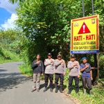 Pasca Truk Terbalik, Polsek Rimbo Pengadang Pasang Police Line dan Spanduk Peringatan.