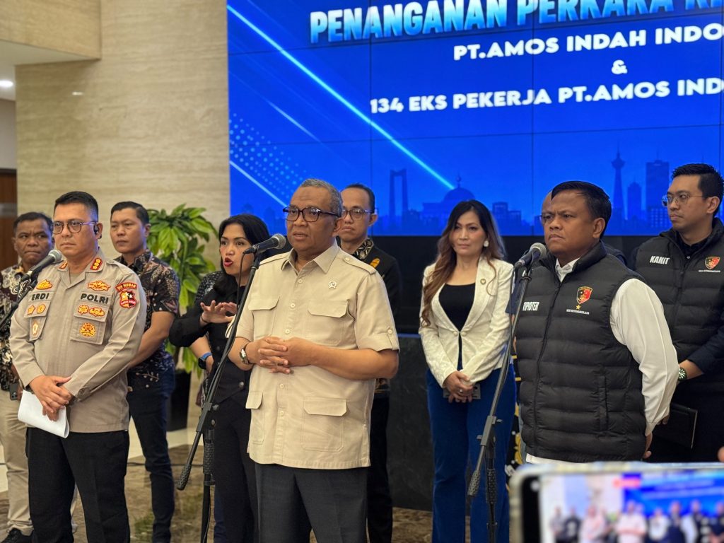 Desk Ketenagakerjaan Polri dan Kemnaker Selesaikan Perselisihan PHK 134 Pekerja PT Amos Indah Indonesia