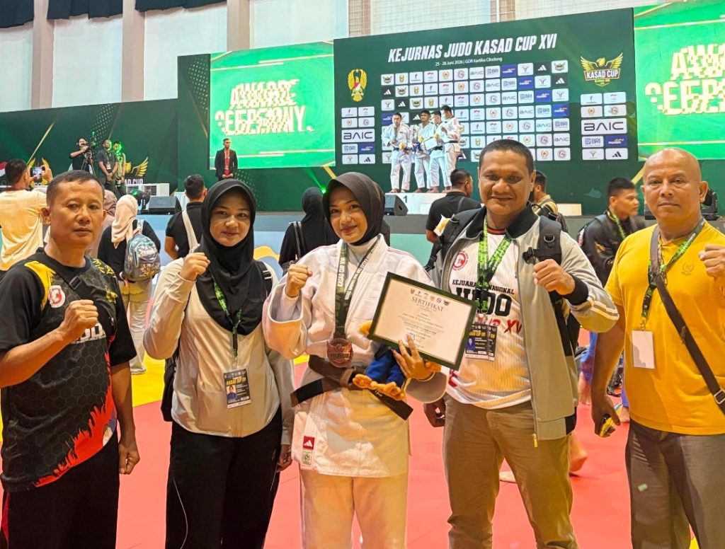 Polwan Polda Bengkulu Raih Perunggu di Kejurnas Judo Kasad Cup XVI 2026 Kelas 57 Kg Kategori TNI-Polri