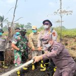 Polri Bersama TNI dan Stakeholder Gerak Cepat Tangani Karhutla di Sarolangun