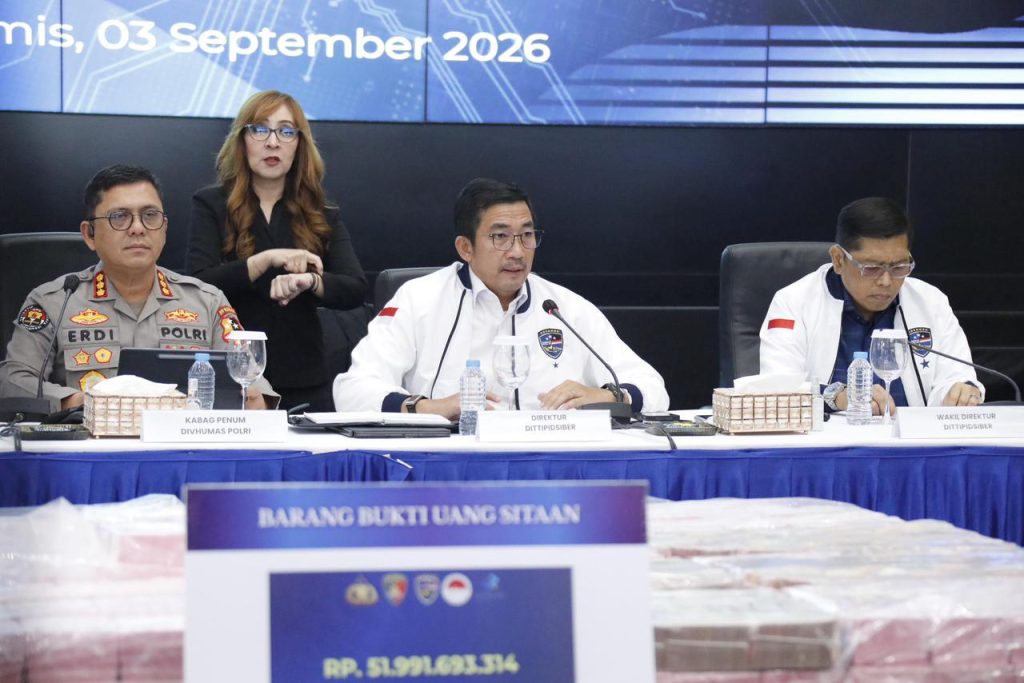 Bareskrim Polri Ungkap Tiga Kasus Judi Online, Sita dan Bekukan Dana Puluhan Miliar