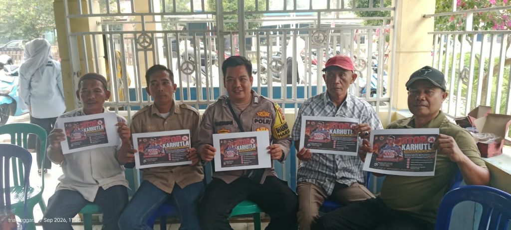 Bhabinkamtibmas Polsek Lebong Utara Perkuat Imbauan Cegah Karhutla di Desa Lebong Tambang