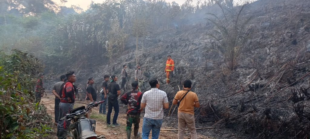 Polda Jambi Tangani Karhutla Seluas 5 Hektare di Areal PT Jebus Maju Merangin