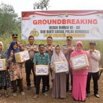 Wujud Kepedulian Polri, Kapolda Bengkulu Groundbreaking Rumah Ke-85 untuk Personel Polres Lebong