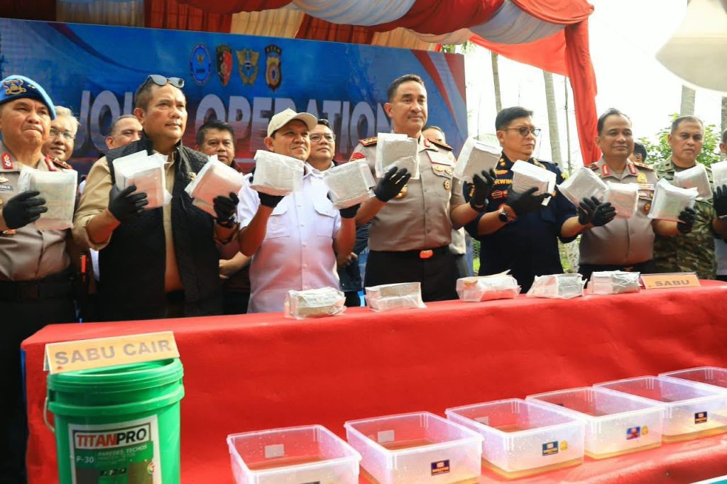 Kapolri: Tim Gabungan Sita Hampir 1,2 Ton Sabu dari Laboratorium Gelap di Aceh